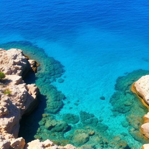 Vista de una cala rocosa con aguas turquesas en la Costa Brava